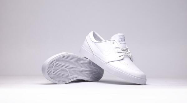 Stefan janoski leather outlet white